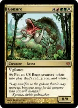 Slightly Played, English - 1 x MTG Godsire Shards of Alara - Image 1