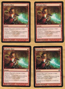 4x Galvanic Blast (Scars of Mirrodin, Common, English , 2010) MTG x4 4 NM - Image 1