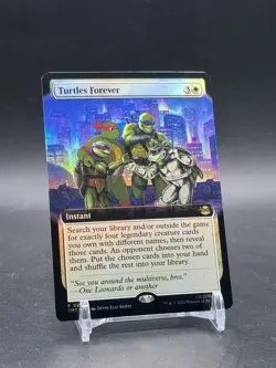 Turtles Forever - Foil - Extended Art R MTG Teenage Mutant Ninja Turtles M/NM - Image 1