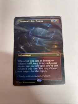 MTG Magic The Gathering Thousand-Year Storm Foil Borderless Double Masters 2x2 R - Image 1