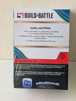 Pokemon TCG Scarlet And Violet Twilight Masquerade Build And Battle Box | New 🔥 - Image 2