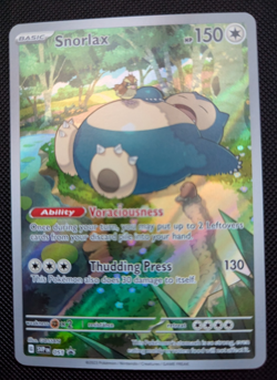 Pokemon Snorlax 051 from ETB 151 S&V/Sw&Sh NM Condition Promo Black Star ENG NM - Image 1