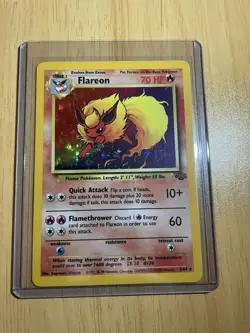 Pokemon TCG Flareon Jungle 3/64 Holo Unlimited Holo Rare - Image 1