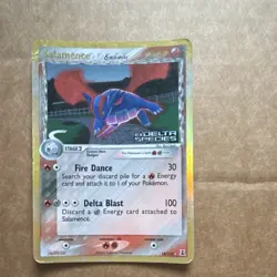 Pokemon Salamence EX Delta Species Holo Rare 14/113 2005 110 HP 100 Attack - Image 1