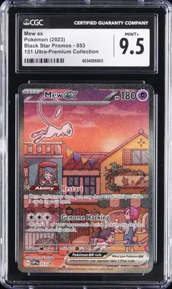 2023 POKEMON BLACK STAR PROMO #53 MEW EX CGC 9.5 - Image 1