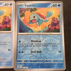 Pokemon 151 Squirtle Reverse Holo and common 007/165 - Image 3