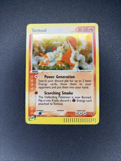 2003 Pokemon TCG Torkoal EX Dragon Holo Rare 12/97 MP - Image 2