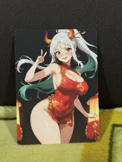 R18+ UNCENSORED YAMATO ONE PIECE ANIME WAIFU CARD (ASK FOR PHOTO OF BACK) - Image 1