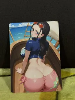 R18+ UNCENSORED BOA HANCOCK ONE PIECE ANIME WAIFU CARD (ASK FOR PHOTO OF BACK) - Image 1