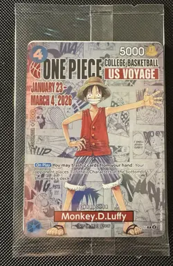 One Piece Luffy Promo College Basketball US Voyage 2026 P-055 Event Card Foil - Image 1