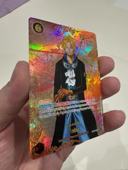 One Piece Sabo OP13-120 Secret Rare 7000 Power Holo Character Card - Image 3