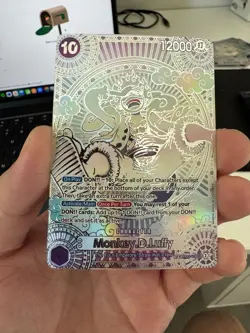 One Piece Monkey D. Luffy OP05-119 Secret Rare SP silver holo Custom Proxy Card - Image 1