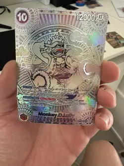 One Piece Monkey D. Luffy OP05-119 Secret Rare SP silver holo Custom Proxy Card - Image 4