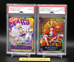 PSA10 Luffy P-043 & OP05-119 Nika Gear 5 JUMP PROMO 2set Japanese ONE PIECE Card - Image 3