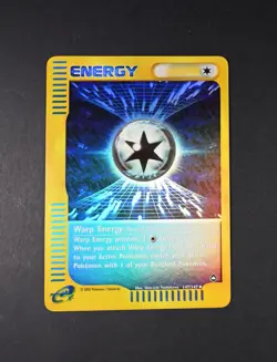 NM- Warp Energy Reverse-Holo Foil 147/147 Aquapolis Pokemon Card - Image 1