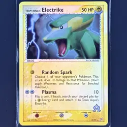Electrike 27/95 Ex Team Magma Vs Aqua Reverse Holo Pokemon Card TCG 2004 Aqua’s - Image 1