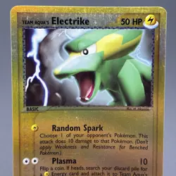 Electrike 27/95 Ex Team Magma Vs Aqua Reverse Holo Pokemon Card TCG 2004 Aqua’s - Image 3