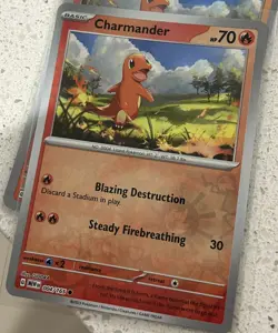Charmander - 004/165 - Reverse Holo - ENG Pokemon 151 MEW EN - Nm Pokemon Card - Image 1