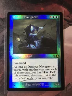 MTG Deadeye Navigator FOIL Retro Innistrad Launch Party PROMO 492 INR Rare NM - Image 1
