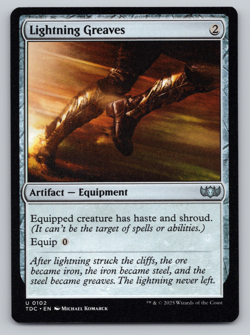 Lightning Greaves - Commander: Tarkir: Dragonstorm MTG - Image 1