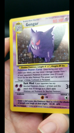 Gengar - 5/62 - Pokemon - Holo Rare - Fossil - WOTC - Lightly Played (LP) - Image 2