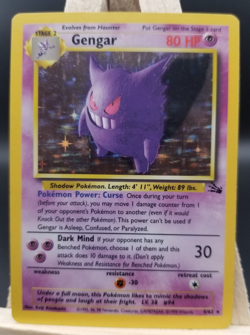 Gengar - 5/62 - Pokemon - Holo Rare - Fossil - WOTC - Lightly Played (LP) - Image 3