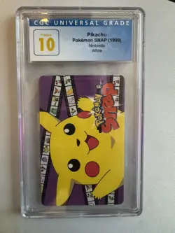Pokemon Snap 1999 Pikachu Blockbuster Promo🎞Nintendo Gemplus CGC PRISTINE 10💎 - Image 1