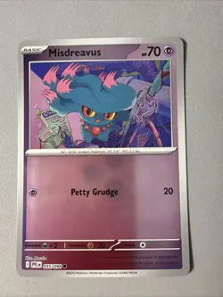 Pokemon TCG * Phantasmal Flames * 35/94 Misdreavus REVERSE HOLO Common FRESH PK - Image 1