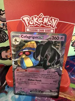 Pokemon Cofagrigus EX 076/182 Paradox Rift Double Rare Holo NM - Image 2
