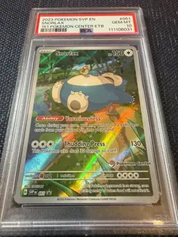 Snorlax 51 Pokemon Center PSA 10 black star promo pc stamp gem mint Pokemon 2023 - Image 2