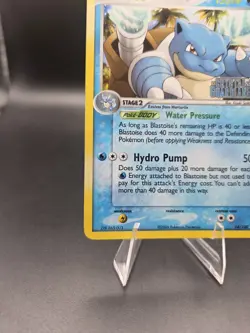 🫧 Blastoise 14 Pokemon 2006 EX Crystal Guardians reverse stamped LP - Image 5