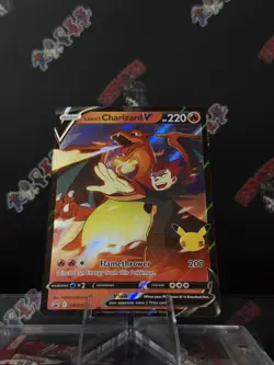Pokemon Sword & Shield Black Star Promo Lance’s Charizard V SWSH133 NM/M - Image 1