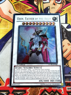 Odin, Father of the Aesir stor-en040 1st Edition (NM) Ultimate Rare Yu-Gi-Oh! - Image 1