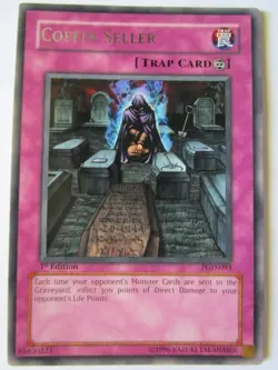 Yugioh! Coffin Seller Pgd-093 1st Edition Rare Moderate Play!! - Image 1
