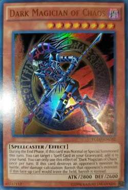 Yugioh 2015 Dark Magician Of Chaos UR YGLD-ENC02 Near Mint - Image 1