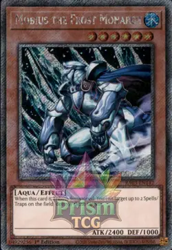 1st ed Mobius the Frost Monarch Platinum SR RA03-EN142 Yugioh - Image 1