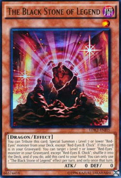 1X NM The Black Stone of Legend - LDK2-ENJ05 - Ultra Rare Unlimited - Joey - Image 1
