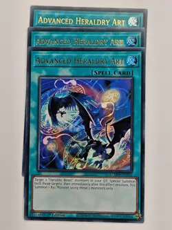 Yu Gi Oh - 3x BLMM-EN161 Advanced Heraldry Art - Ultra Rare - Image 1