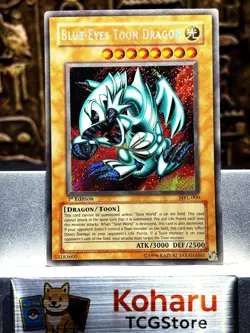 Yugioh! Blue Eyes Toon Dragon Secret Rare MRL-000 1st Edition VINTAGE -NM - Image 1