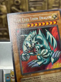Yugioh! Blue Eyes Toon Dragon Secret Rare MRL-000 1st Edition VINTAGE -NM - Image 3