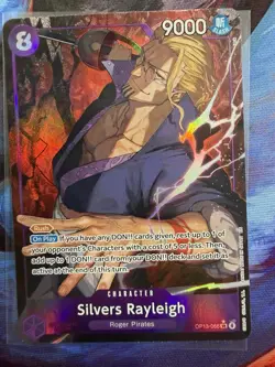 Silvers Rayleigh OP13-066 SR Alt Art Foil One Piece Card Game English NM+ - Image 1
