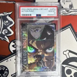Union Arena Attack on Titan JP Action Point AP04 Holo Graded PSA 10 - Image 1