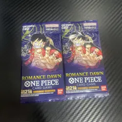 ONE PIECE Card Game - ROMANCE DAWN Booster 2 Packs Sealed OP-01 OPCG Japanese - Image 1