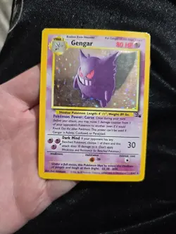 Gengar 5/62 Fossil Holo Rare Pokemon Card Hp - Image 1