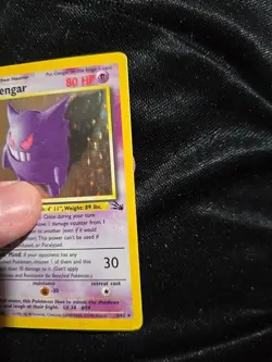 Gengar 5/62 Fossil Holo Rare Pokemon Card Hp - Image 3