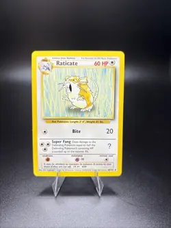 4th Print Base Set Raticate Pokemon Card 40/102 Uncommon - Image 1