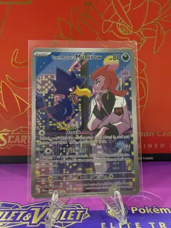 Pokemon Team Rocket's Murkrow Full Art Holo Illustration Rare Card 200/182 2025 - Image 1