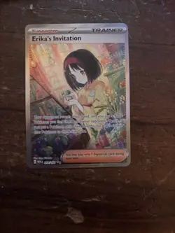 Pokemon Card TCG Scarlet & Violet Trainer Supporter Erika's Invitation 203/165 - Image 1