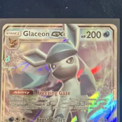 Pokemon Glaceon GX Full Art Ultra Rare Holo SM Ultra Prism 39/156 200 HP English - Image 3