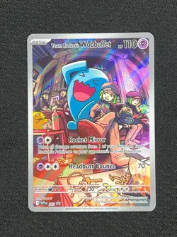 Team Rocket's Wobbuffet SVP203 Promo Pokemon TCG Scarlet & Violet NM - Image 1